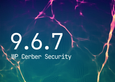 WP Cerber Security 9.6.7