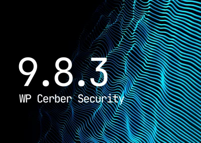 WP Cerber Security 9.8.3