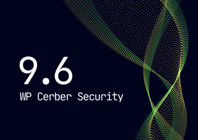 WP Cerber Security 9.6