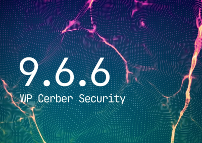 WP Cerber Security 9.6.6